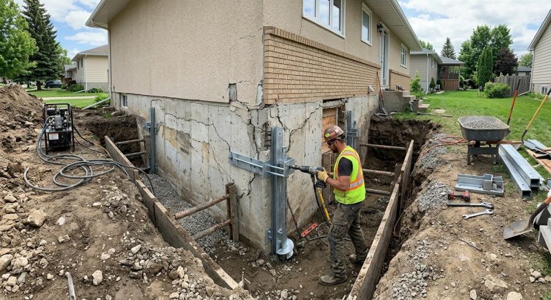 Foundation Settlement Repair in Columbus, OH